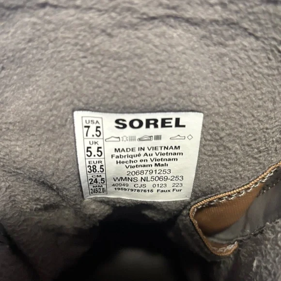 Sorel Brown and Gray Lace-Up Boots - Picture 7 of 8